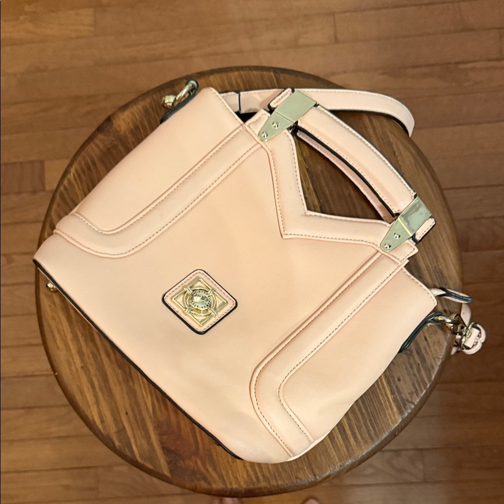 Catherine Malandrino Florence Tote Blush Handbag nwot